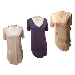 Mudd -Short Sleeves V-neck Soft Tee NWT Bundle